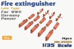 Heavy Hobby 1/35 German WWII Fire Extinguisher Late Type 3D Printed HH-35014