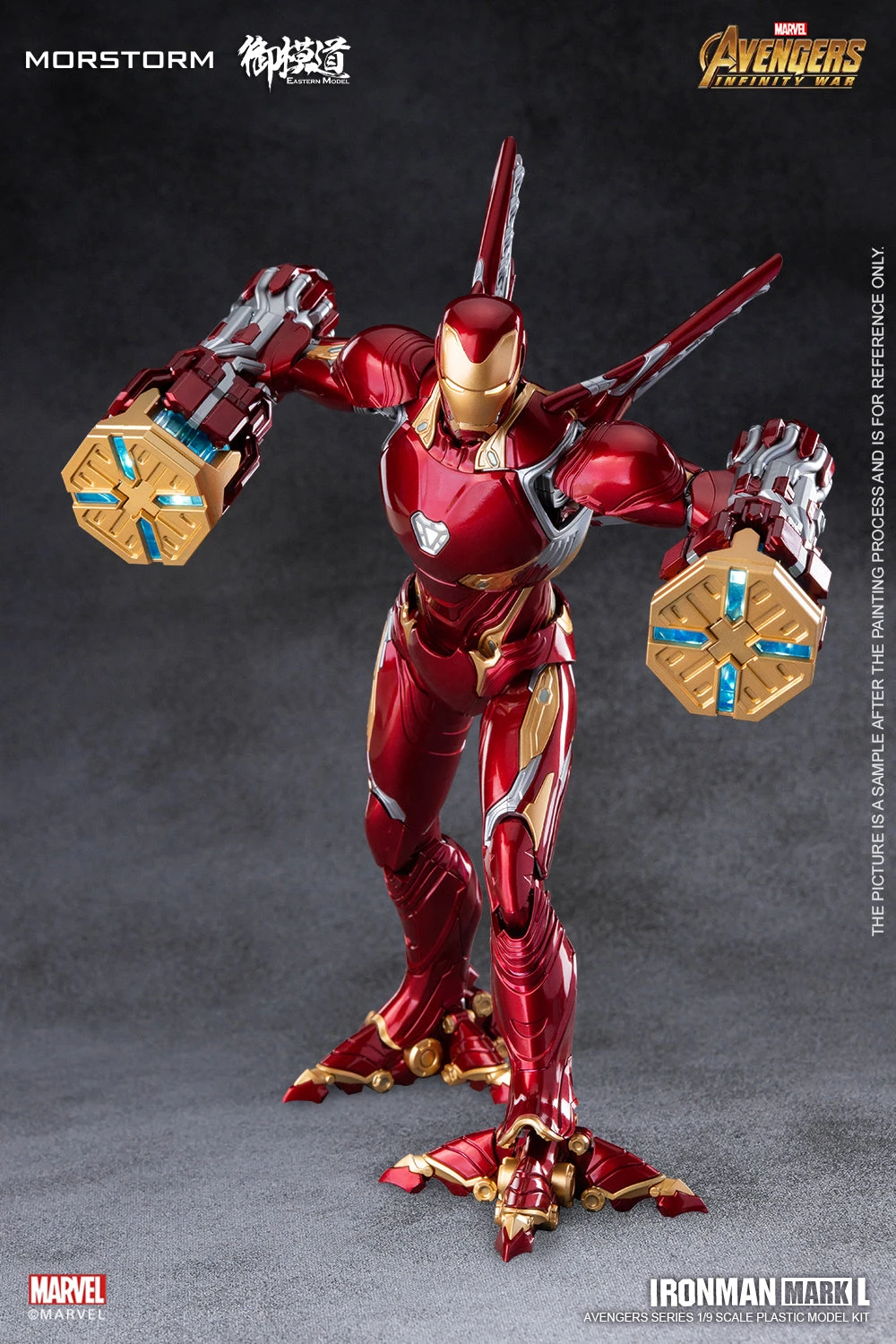 Morstorm 1/9 Iron Man Mark L (Mk.50) Deluxe Model Kit EM2021009P - Image 10