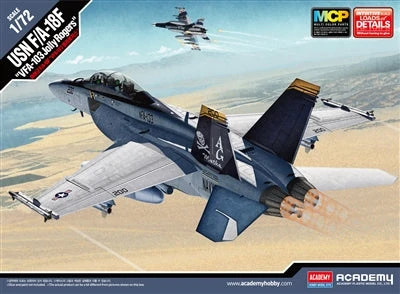 Academy 1/72 USN F/A-18F VFA-103 Jolly Rogers Snap Kit W/ MultiColored Parts 12535