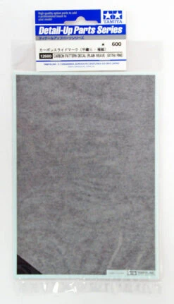 Tamiya Detail Up Parts Set "Carbon Pattern Decal" (Plain Weave) Extra Fine 12680