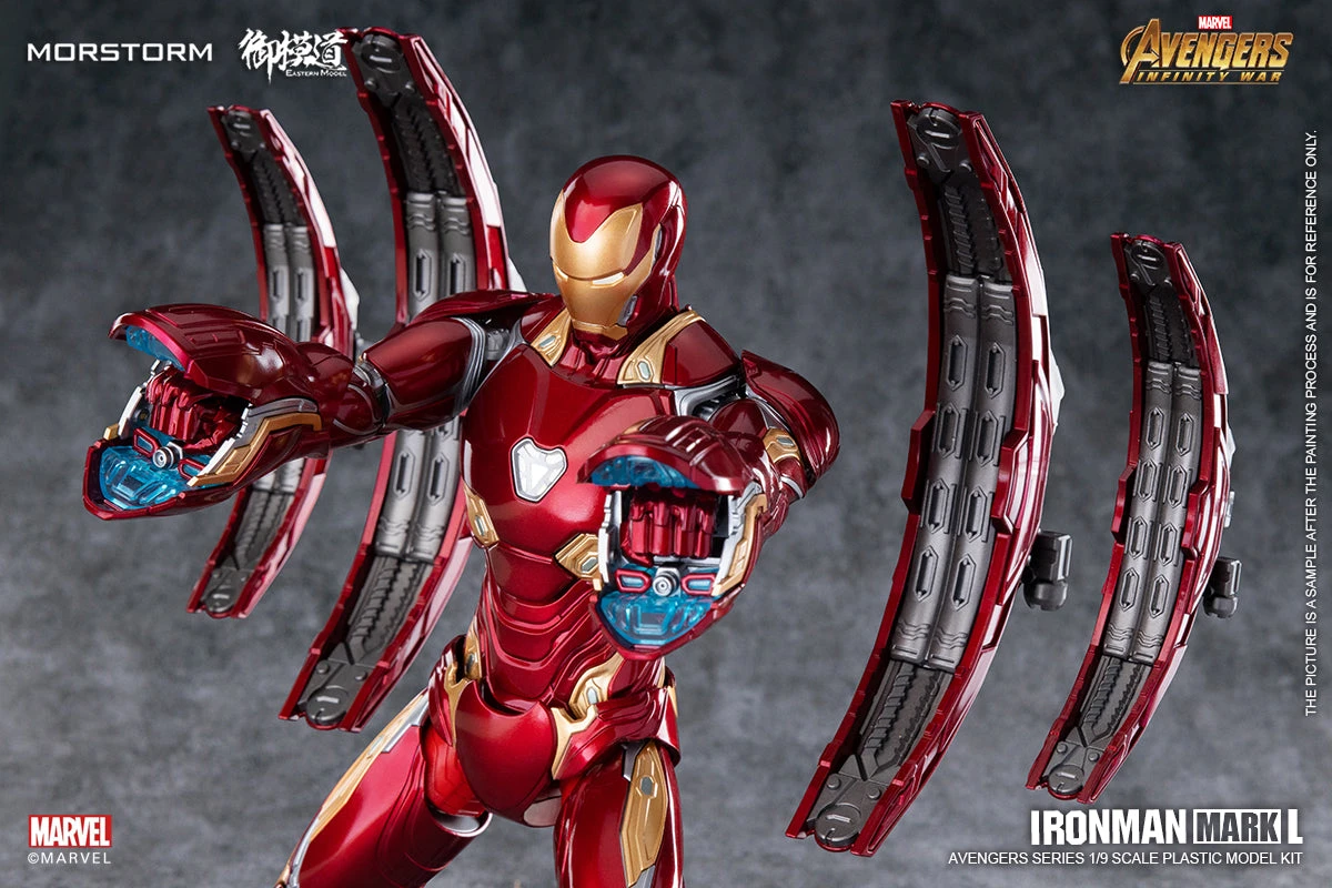 Morstorm 1/9 Iron Man Mark L (Mk.50) Deluxe Model Kit EM2021009P - Image 9