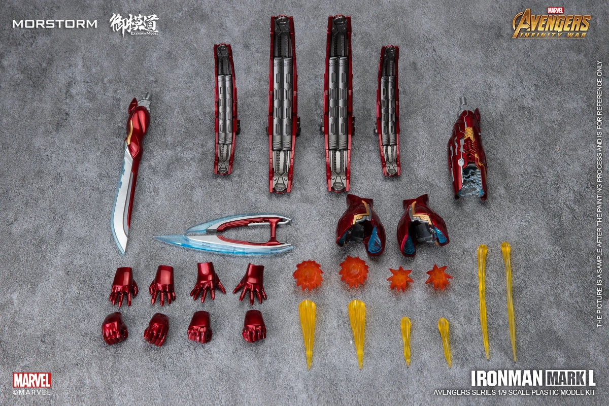 Morstorm 1/9 Iron Man Mark L (Mk.50) Deluxe Model Kit EM2021009P - Image 13