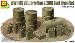Classy Hobby 1/16 US 20L JerryCan & 200L Fuel Drum Set MC16008
