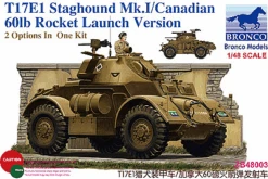 Bronco 1/48 Canadian T17E1 Staghound Mk.I 60lb Rocket Launch Version ZB48003