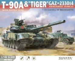 Suyata 1/48 Russian T-90A Main Battle Tank & Tiger Gaz-233014 Armored Vehicle NO-002