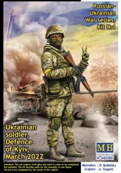 MasterBox 1/24 Ukrainian Soldiers Defense Of Kyiv March 2022 No.1 MB24085