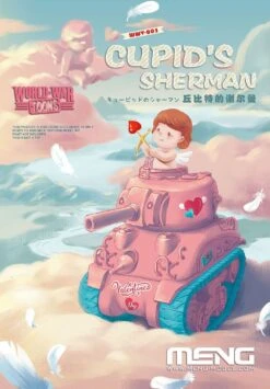 Meng Kids World War Toons Snaptite Cupids Sherman WWT-003