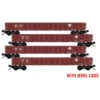 Micro-Trains MTL N BNSF 50’ Gondola 4-Pack JEWEL CASES 983 00 198