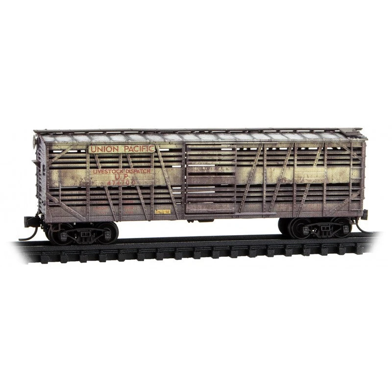 Micro-Trains MTL N Union Pacific Weathered Yellow 2-Pack Jewel Case 983 05 045 - Image 3