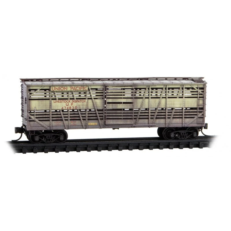 Micro-Trains MTL N Union Pacific Weathered Yellow 2-Pack Jewel Case 983 05 045 - Image 4