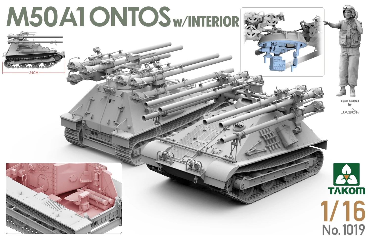 Takom 1/16 US M50A1 Ontos W/ Interior 1019 - Image 2