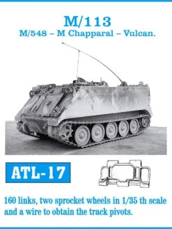 Friulmodel 1/35 US M113/548 Metal Individual Track Lengths ATL-17