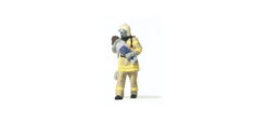Preiser 1/87 HO Fireman Saving A Child (Yellow) 28252