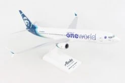 Skymarks 1/130 Alaska Air One World Boeing 737-900 Plastic Replica SKR1081
