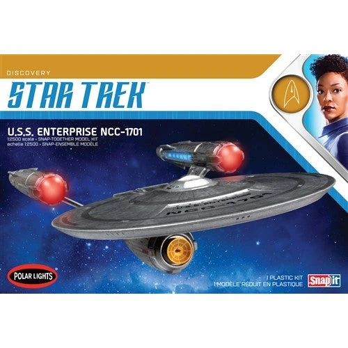 Polar Lights Star Trek 1/2500 "Discovery" Enterprise NCC01701 Snap-It Kit 971M