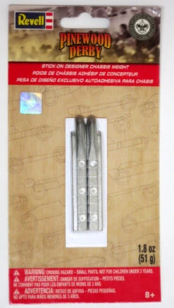 Revell Pinecar Pinewood Derby Stick On Designer Chassis Weight RMXY9606