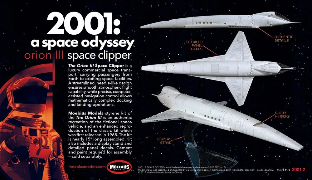 MÖBIUS Moebius 2001: A Space Odyssey 1/160Orion III Space Clipper MOE2001-2 - Image 2
