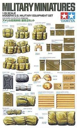 Tamiya 1/35 US Modern Military Equipment Set 35266