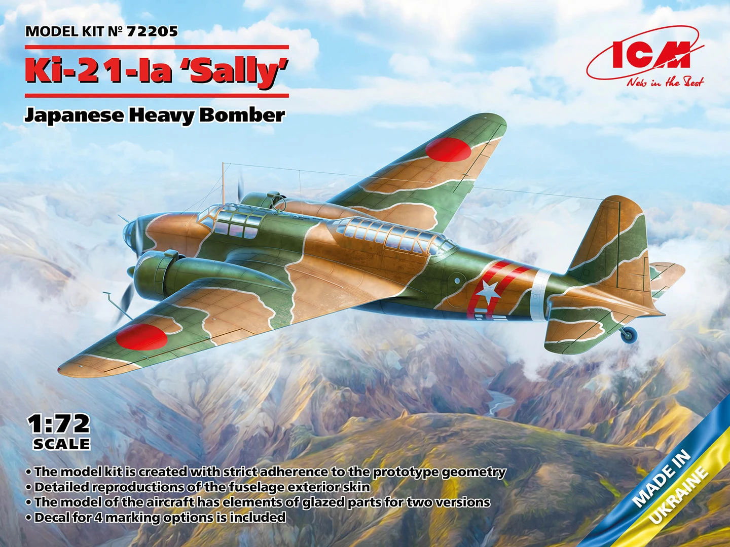 ICM 1/72 Japanese Ki-21-Ia Sally 72205