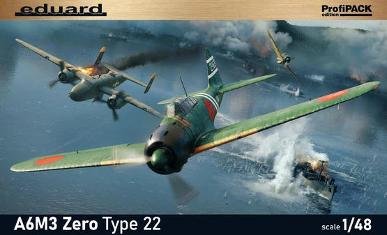 Eduard 1/48 Japanese A6M3 Zero Type 22 Profipack 82214