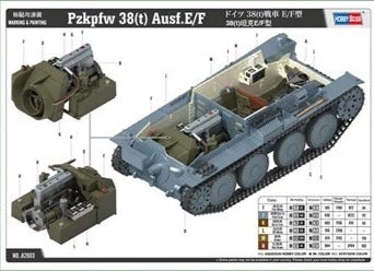 HobbyBoss 1/16 German Panzer Kpfw.38(t) Ausf.E/F W/ Interior 82603 - Image 4