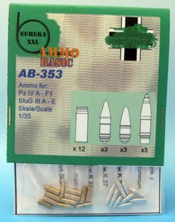 Eureka XXL 1/35 German 7.5 Cm L/24 Basic Ammo For AB-353