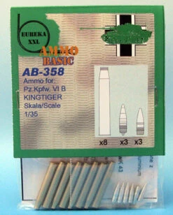 Eureka XXL 1/35 German 8.8 Cm KwK43 Basic Ammo For AB-358