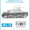 Friulmodel 1/35 Italian M11/39 M13/40 SEMOVENTE M40 Metal Track Links ATL-18