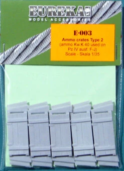 Eureka XXL 1/35 Wooden Ammo Boxes For 7.5 Cm Kw.K.40/Stu.K.40 L/43-48 E-003