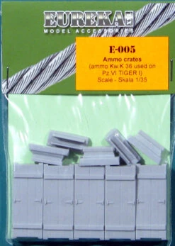 Eureka XXL 1/35 German Wooden Ammo Boxes For 8.8 Cm Kw.K.36 E-005