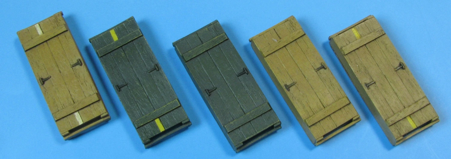 Eureka XXL 1/35 German Wooden Ammo Boxes For 8.8 Cm Kw.K.36 E-005 - Image 3