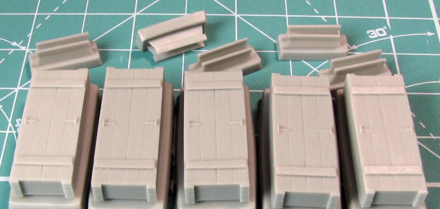 Eureka XXL 1/35 German Wooden Ammo Boxes For 8.8 Cm Kw.K.36 E-005 - Image 7