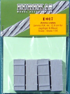 Eureka XXL 1/35 Wooden Ammo Boxes For 12.8 Cm Pak 44/Kw.K. E-017