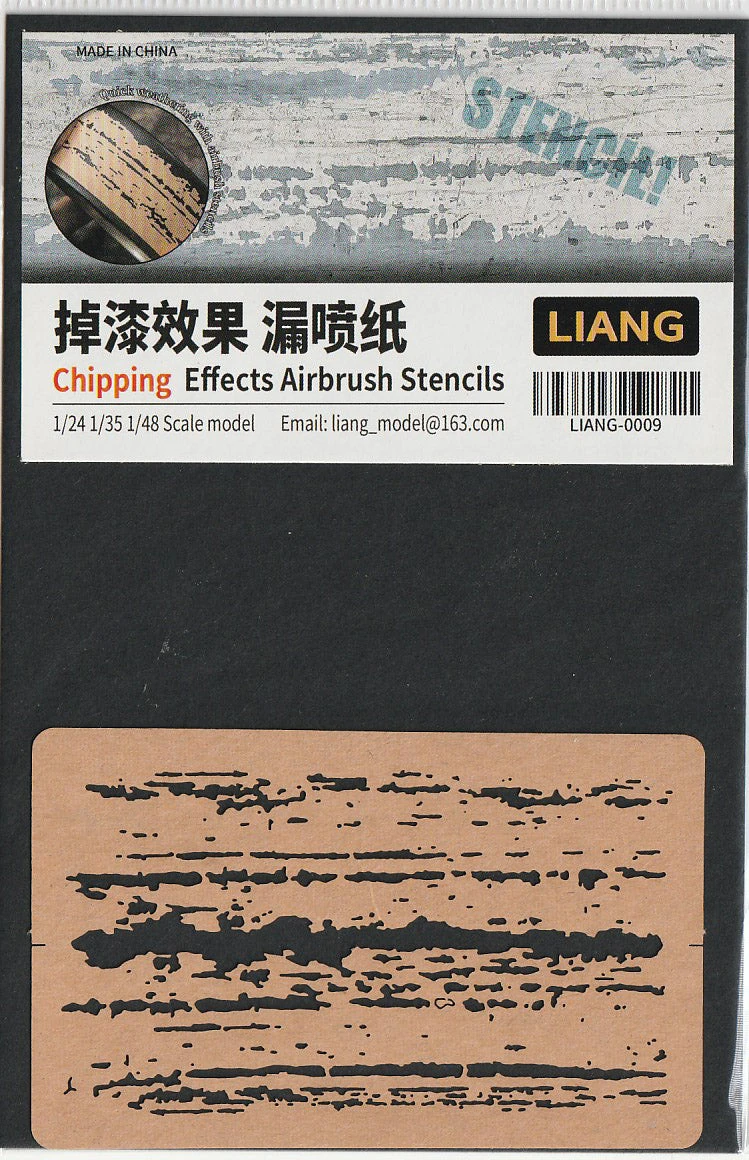 Liang Paper Airbrush Stencil Chipping Effects LIANG-0009