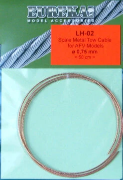 Eureka XXL 1/35 0.75mm Metal Wire Rope For AFV Kits LH-02
