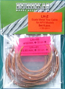 Eureka XXL 1/35 Assorted Sizes Metal Wire Rope For AFV Kits LH-Z