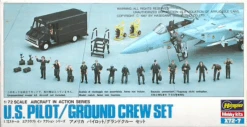 Hasegawa 1/72 US Pilot/Ground Crew Set X72-7 35007