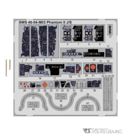 Zoukei-Mura 1/48 US F-4J/S Phantom II Photoetch Detail Set SWS48-04-M03