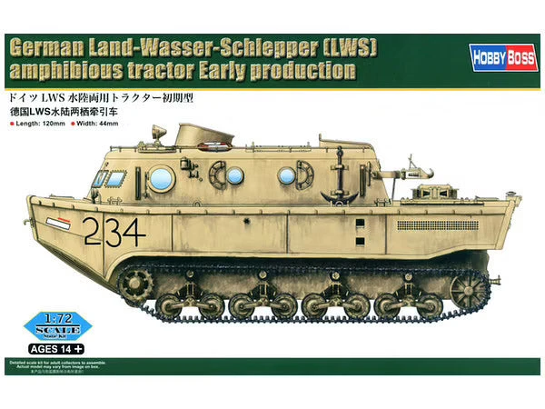 HobbyBoss 1/72 German Land-Wasser-Schlepper (LWS) Amphibious Tractor Early 82918