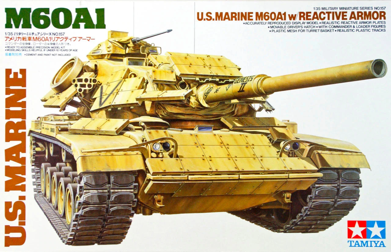 Tamiya 1/35 US M60A1 W/ Reactive Armor 35157