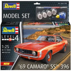 Revell 1/25 1969 Camaro SS 396 Car W/paint & Glue 67712