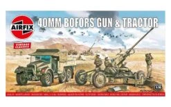 Airfix 1/76 British Bofors 40MM Gun & Tractor A02314V