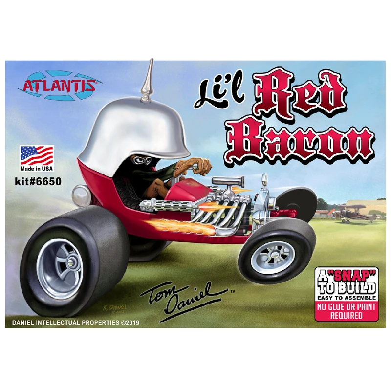 Atlantis 1/32 Snap Lil Red Baron Show Rod Tom Daniel 6650