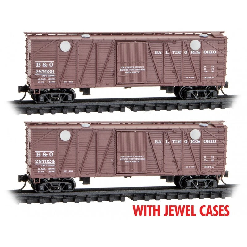 Micro-Trains MTL N B&O Cement Hopper 2-pk JEWEL BOX 983 02 210