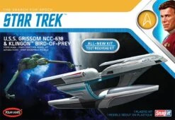 Polar Lights Star Trek 1/1000 U.S.S. Grissom & Klingon Bird Of Prey POL957