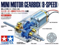 Tamiya 70188Mini Motor 8 Speed Gear Box