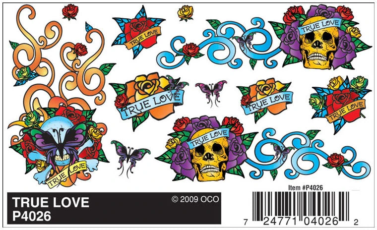 Pinecar P4026 Pinewood Derby True Love Dry Transfer Decals