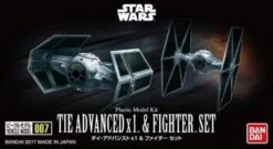 Bandai Star Wars Vehicle Model 007 Tie Advanced & Fighter Set 5064110