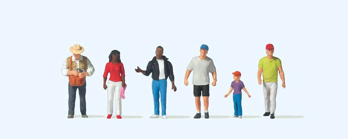 Preiser 1/87 HO Passers By Set #1 Figure Set 10793