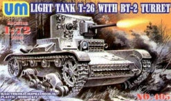 UniModels 1/72 Russian T-26 W/ BT-2 Turret No.405